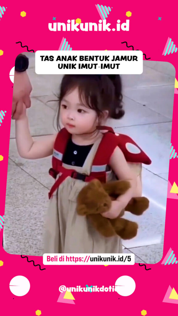Tas Anak Bentuk Jamur Unik Imut-Imut