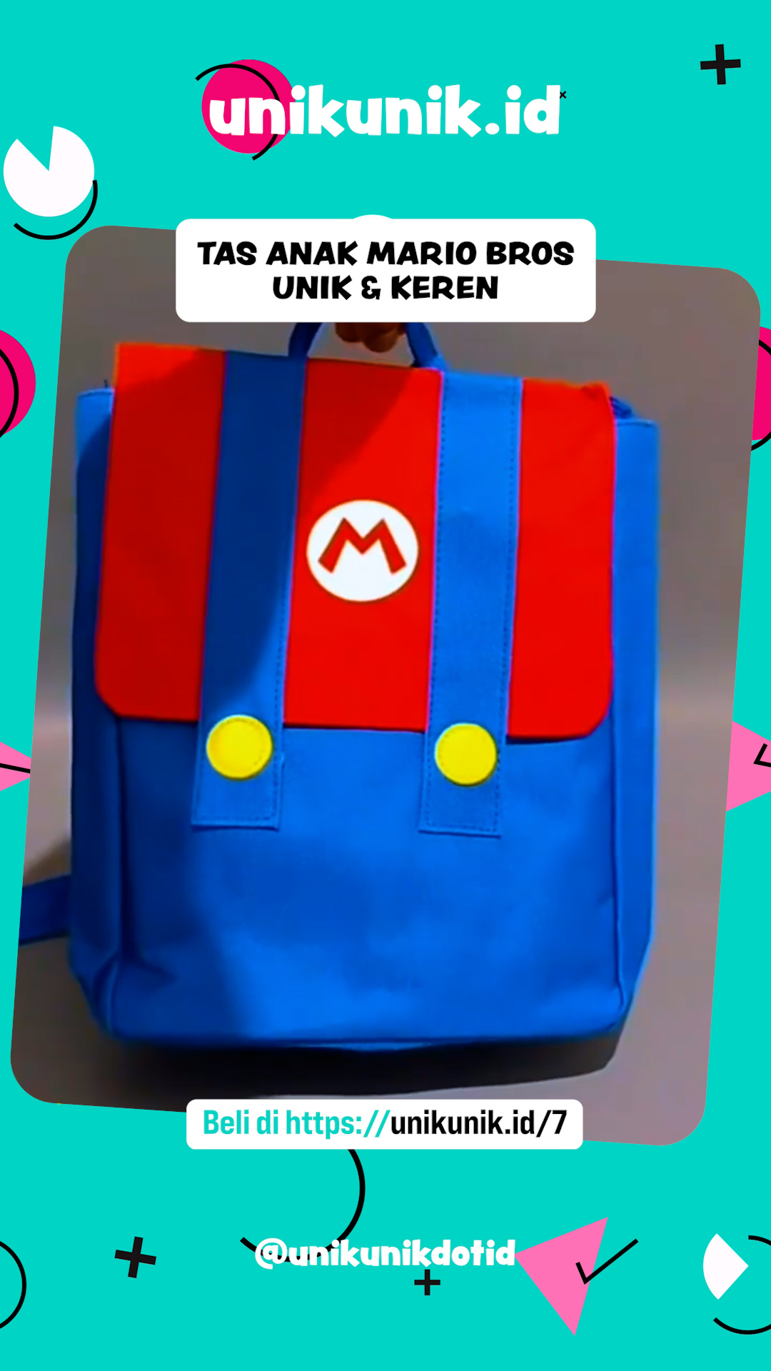 007 Tas Anak Mario Bros Unik & Keren