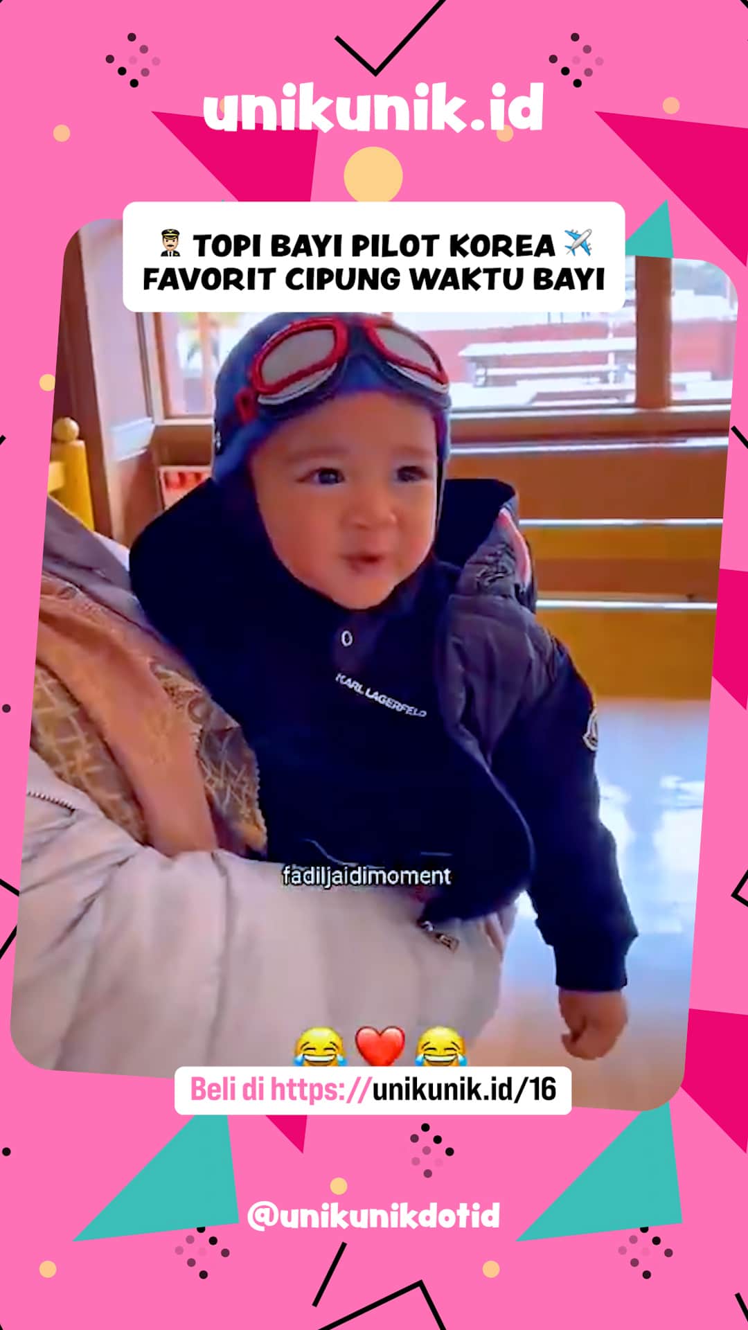 016👨🏻‍✈️ Topi Bayi Pilot Korea ✈️ Favorit Cipung Waktu Kecil 👶🏻